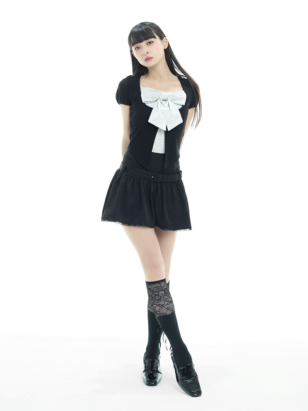 【BUBBLES】ベルトフレアスカパン