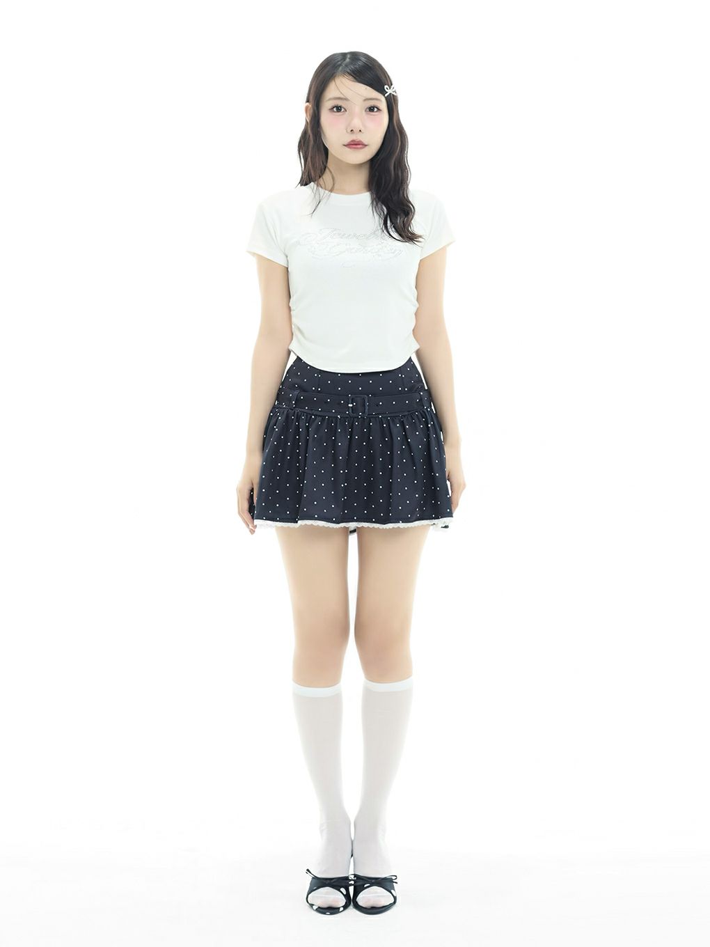 【BUBBLES】ベルトフレアスカパン