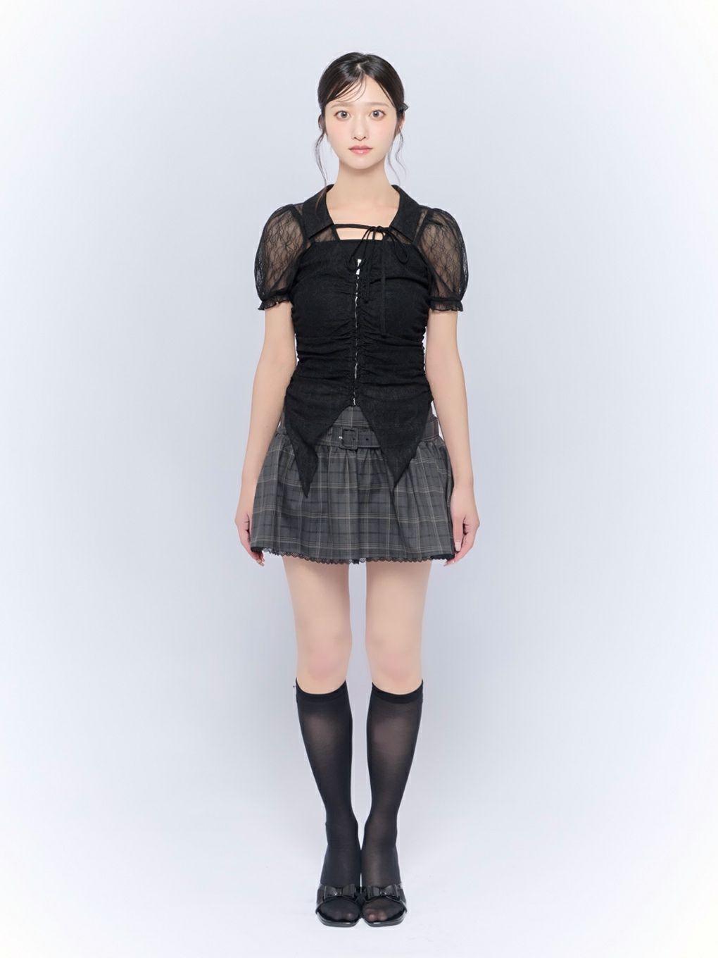 【BUBBLES】ベルトフレアスカパン