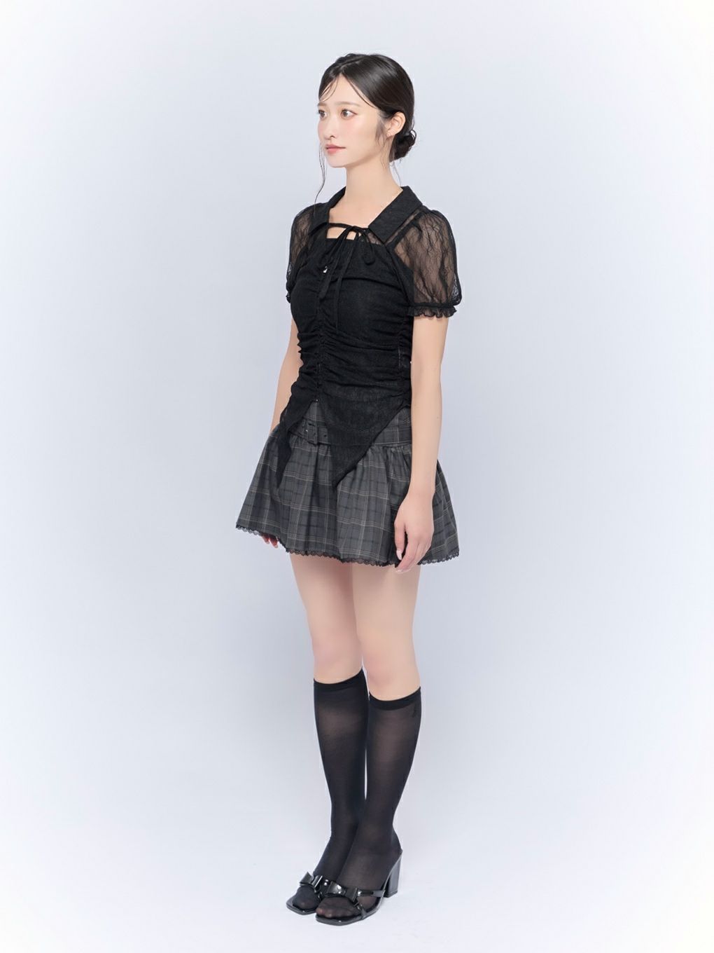 【BUBBLES】ベルトフレアスカパン