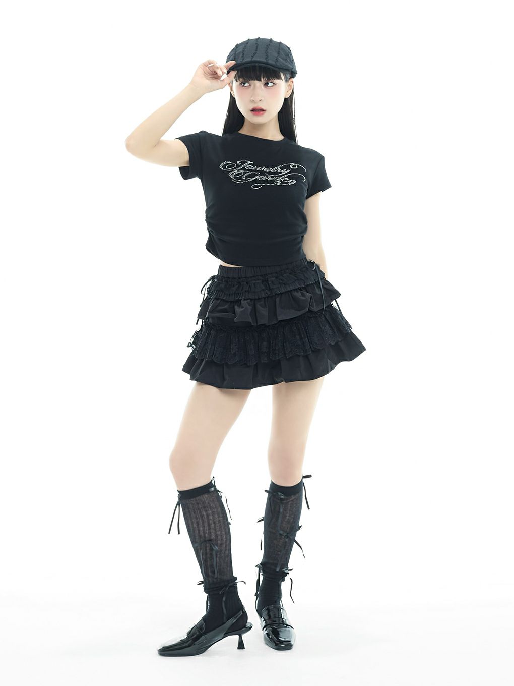 【BUBBLES】ビジューミニTEE