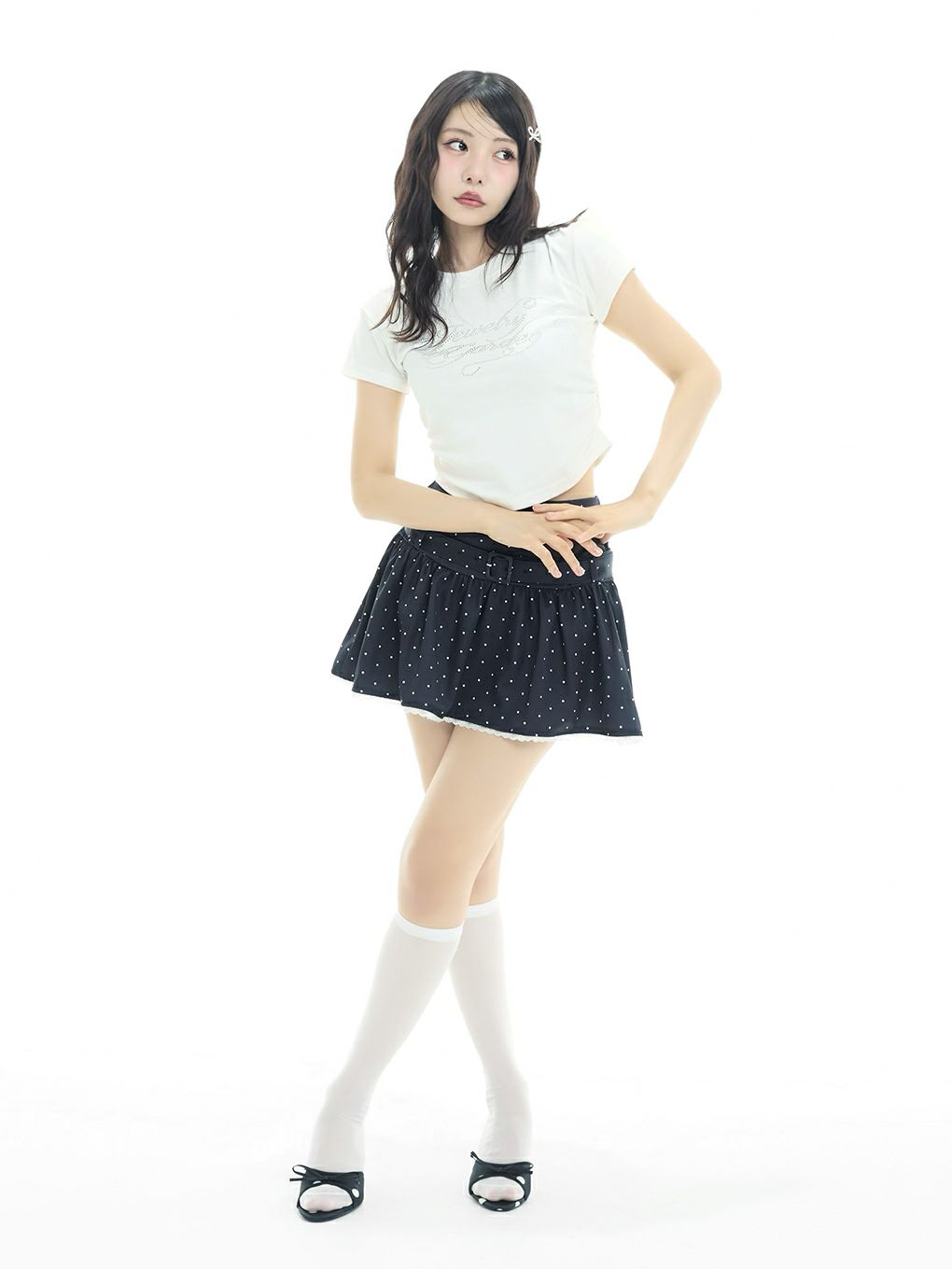 【BUBBLES】ビジューミニTEE