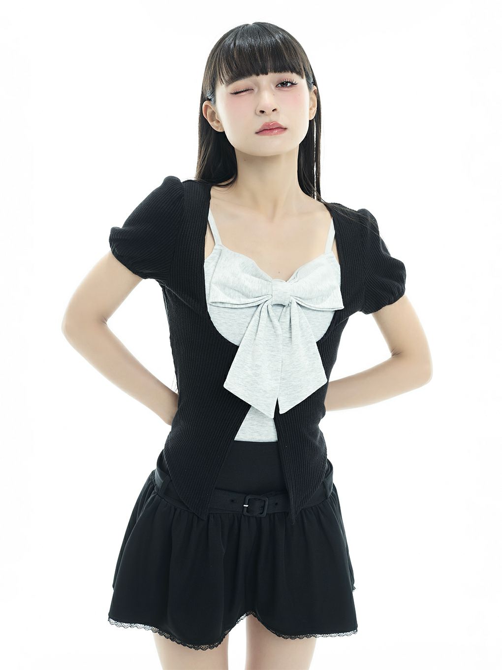 【BUBBLES】コケットリボンアンサンブル