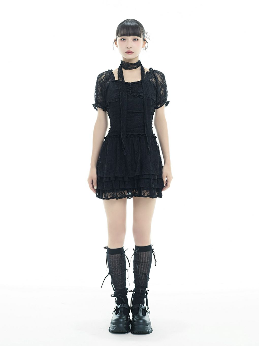 【BUBBLES】ギャザーフリルワンピース