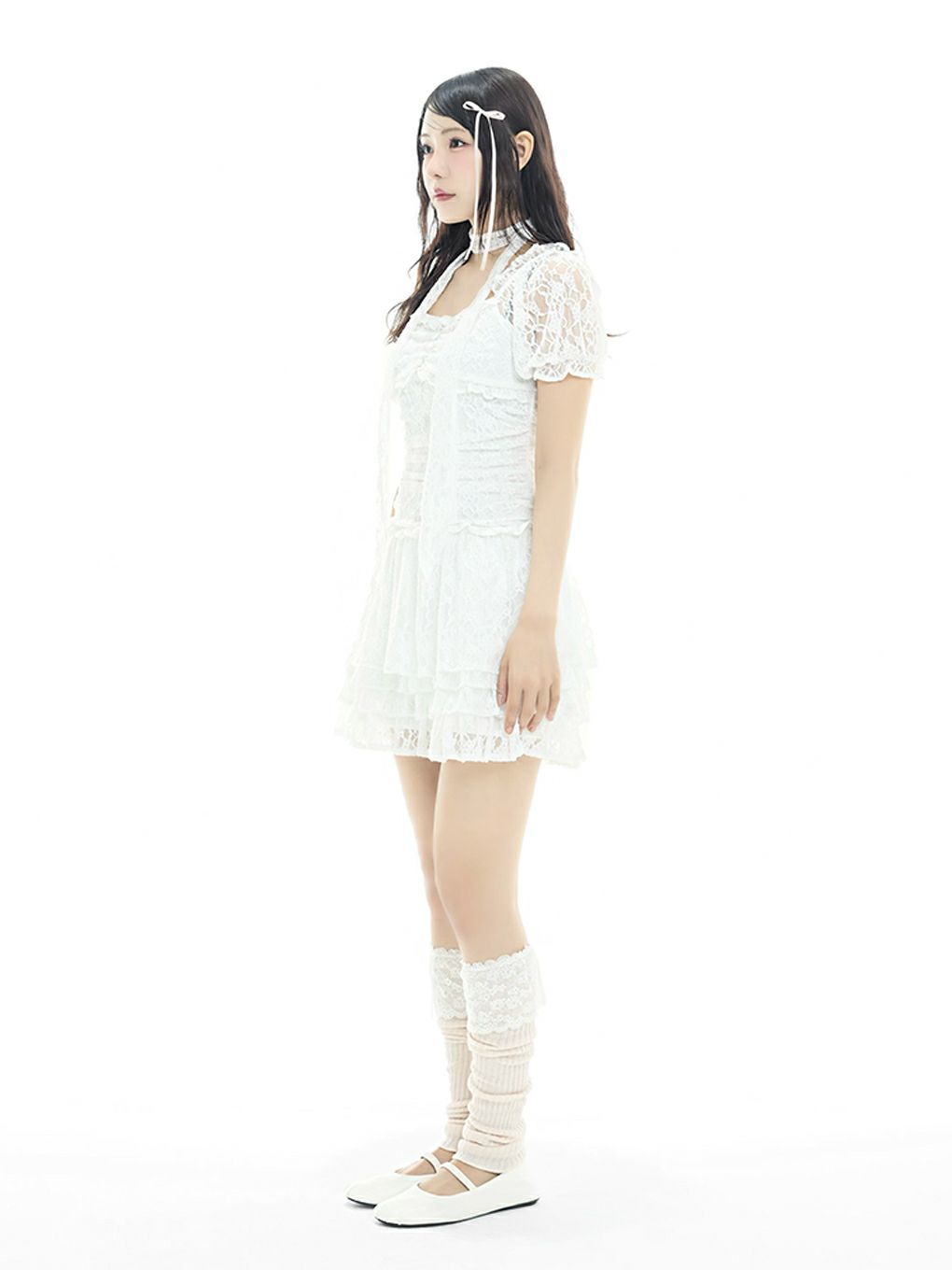 【BUBBLES】ギャザーフリルワンピース