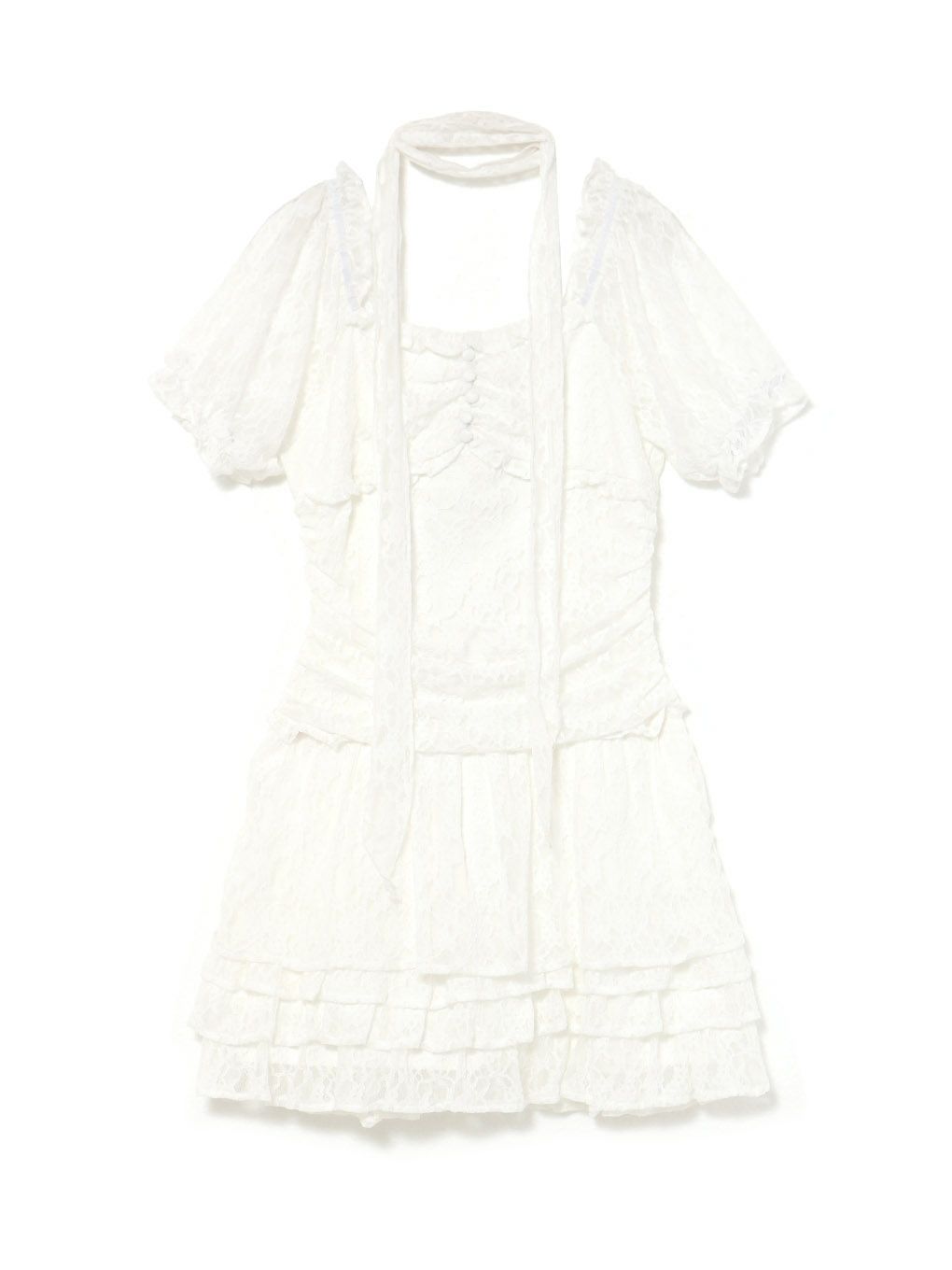 【BUBBLES】ギャザーフリルワンピース