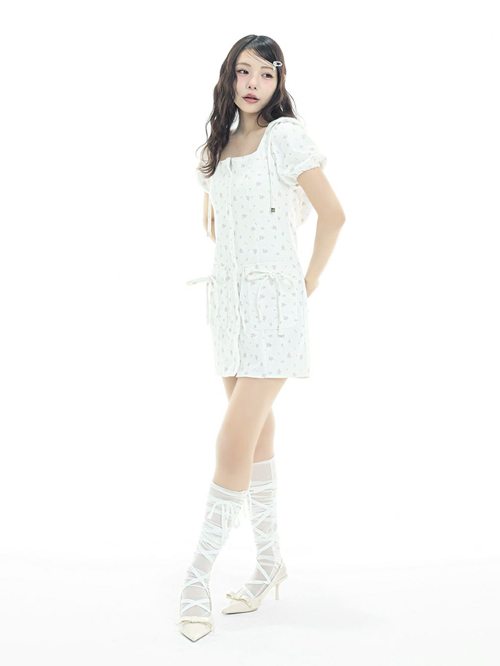 【BUBBLES】スウェットフーディーワンピース