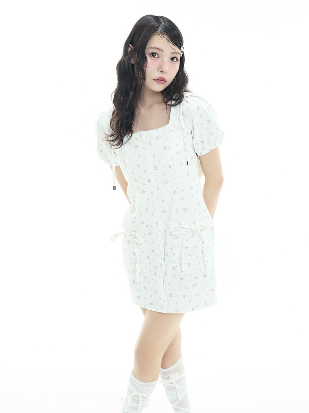 【BUBBLES】スウェットフーディーワンピース