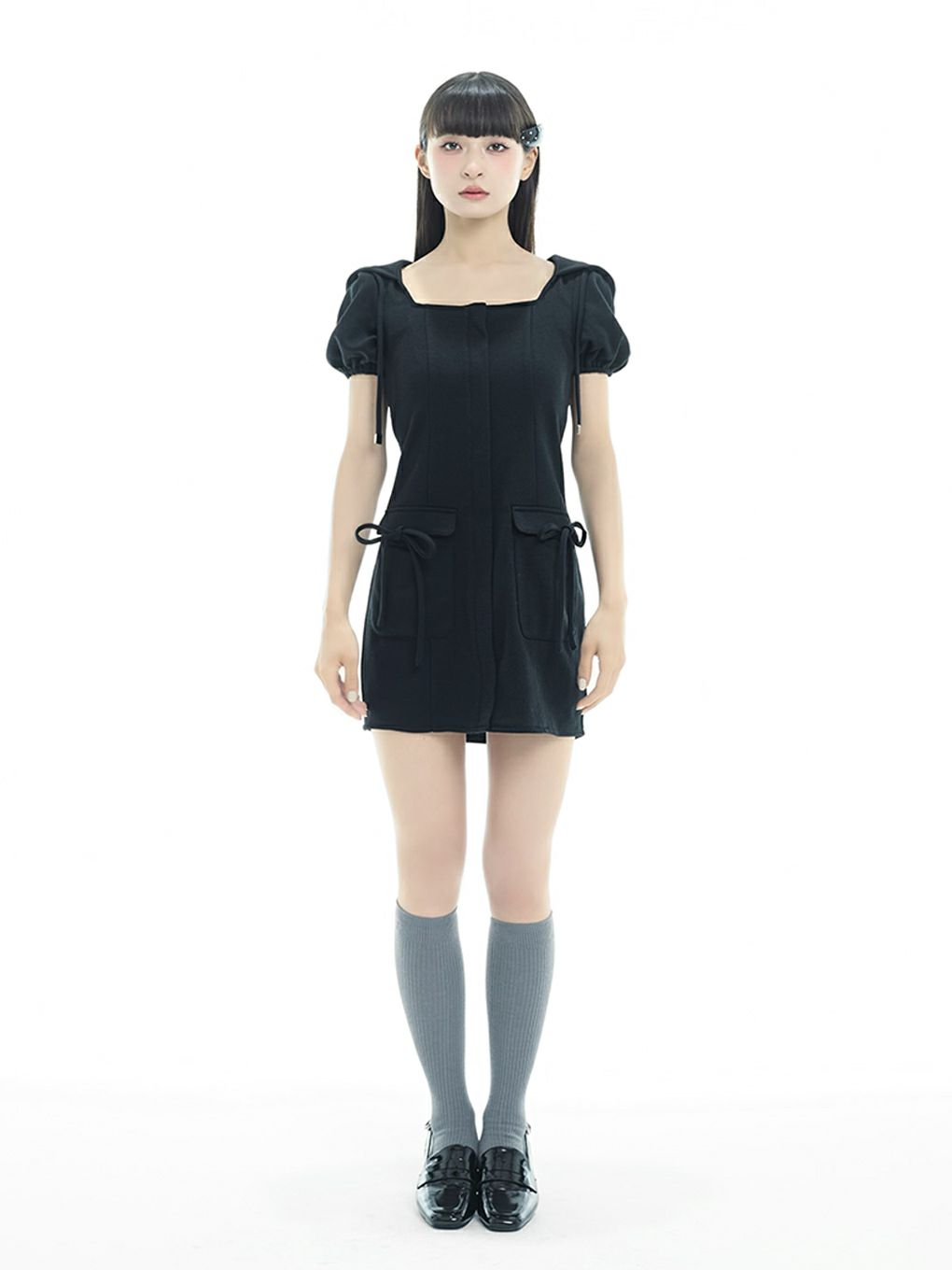 【BUBBLES】スウェットフーディーワンピース