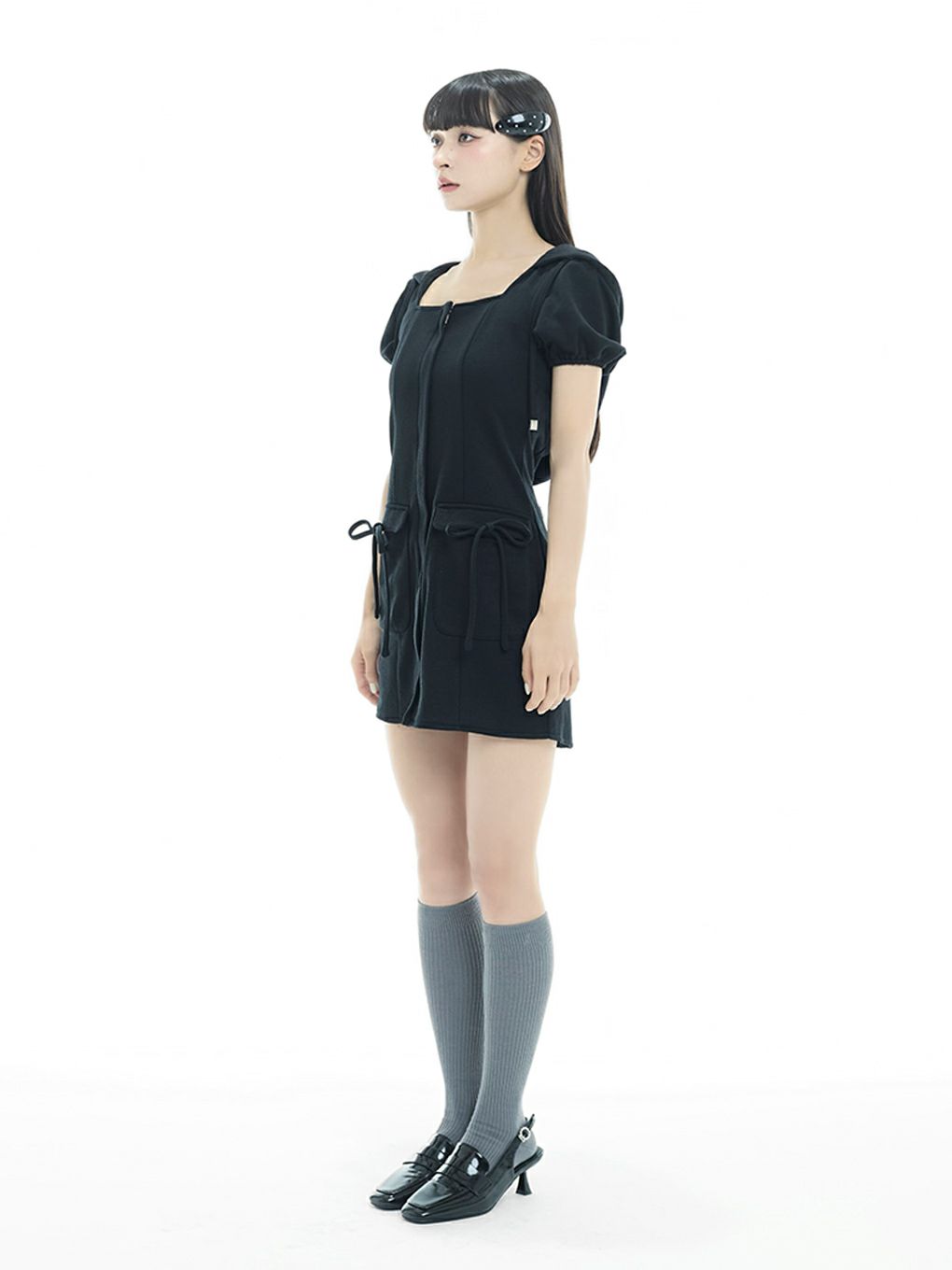 【BUBBLES】スウェットフーディーワンピース