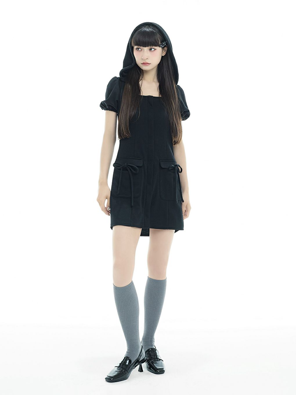 【BUBBLES】スウェットフーディーワンピース