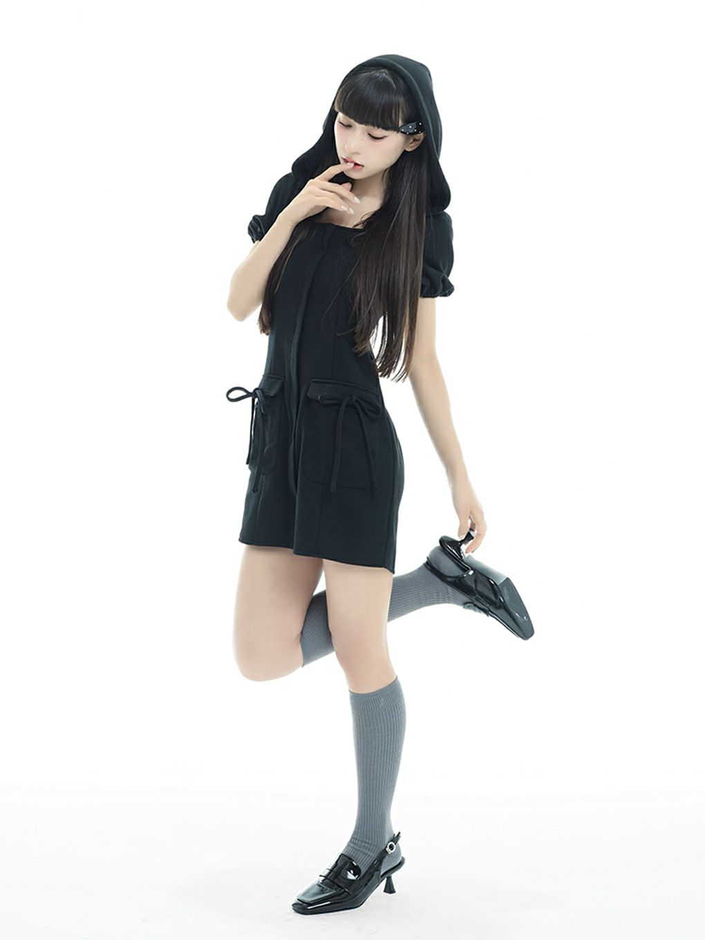 【BUBBLES】スウェットフーディーワンピース