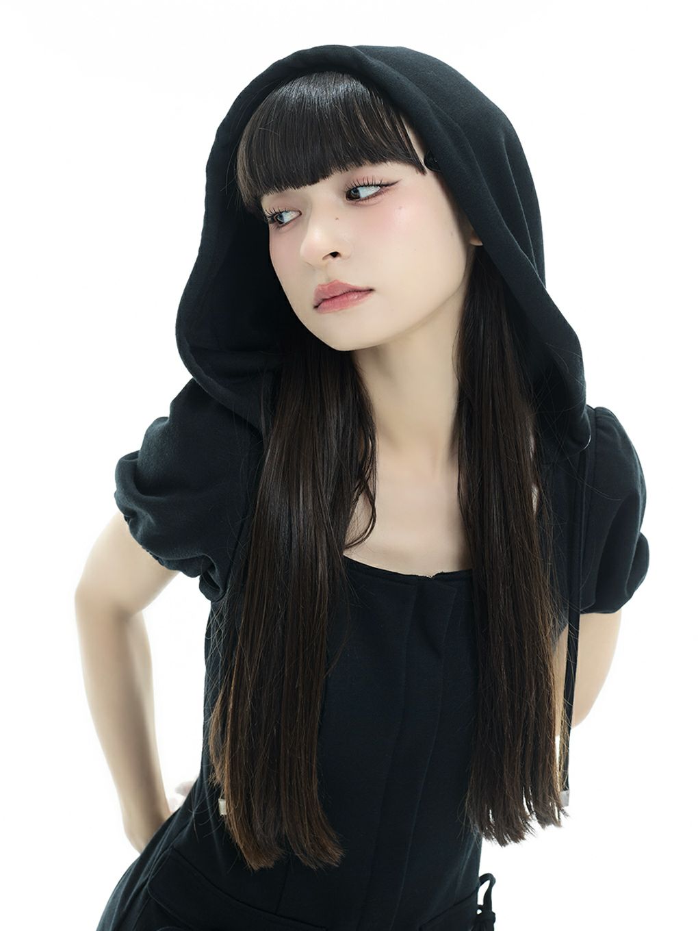 【BUBBLES】スウェットフーディーワンピース