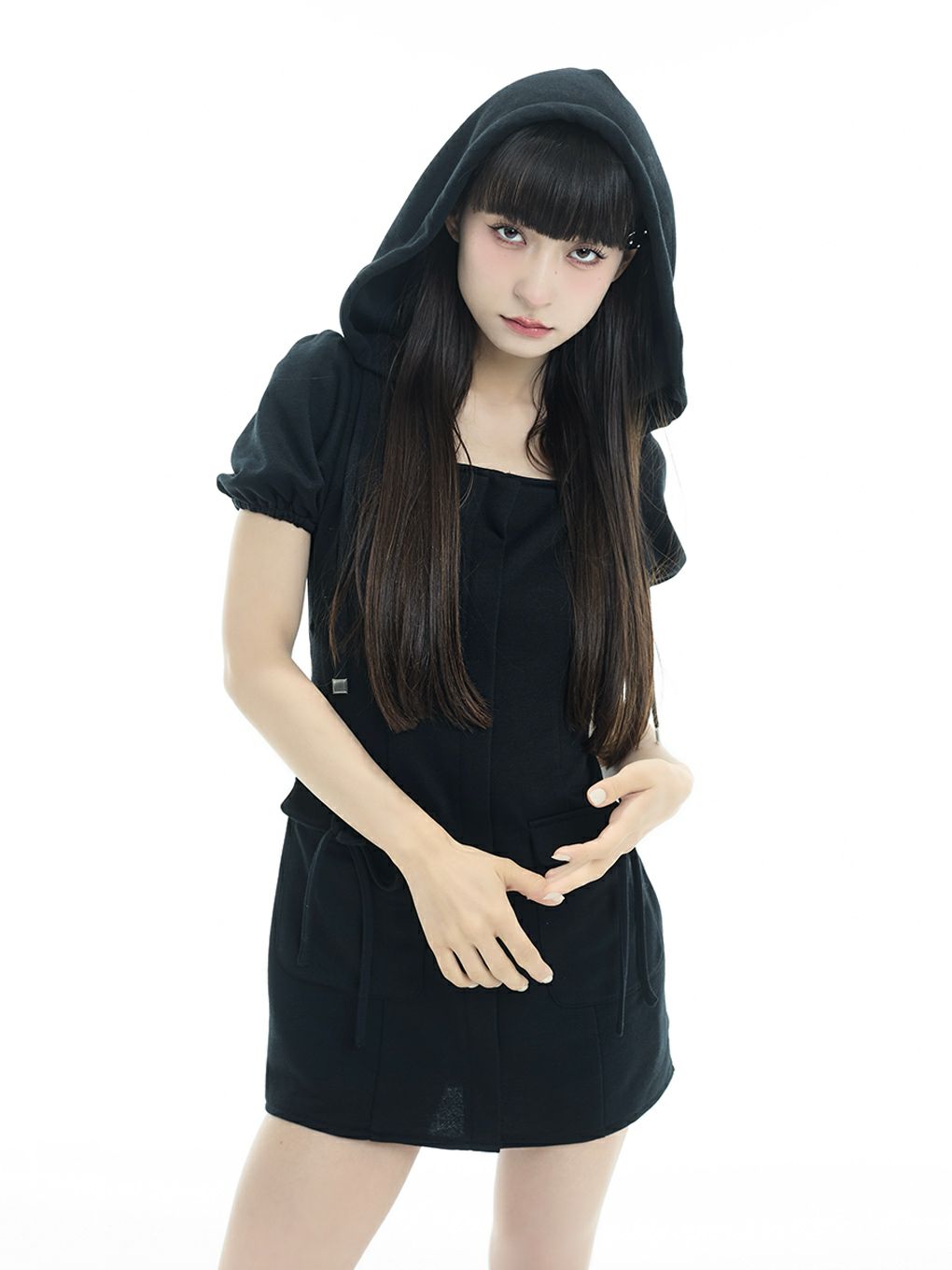 【BUBBLES】スウェットフーディーワンピース