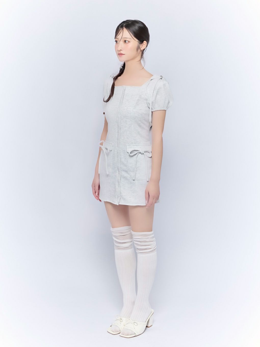 【BUBBLES】スウェットフーディーワンピース