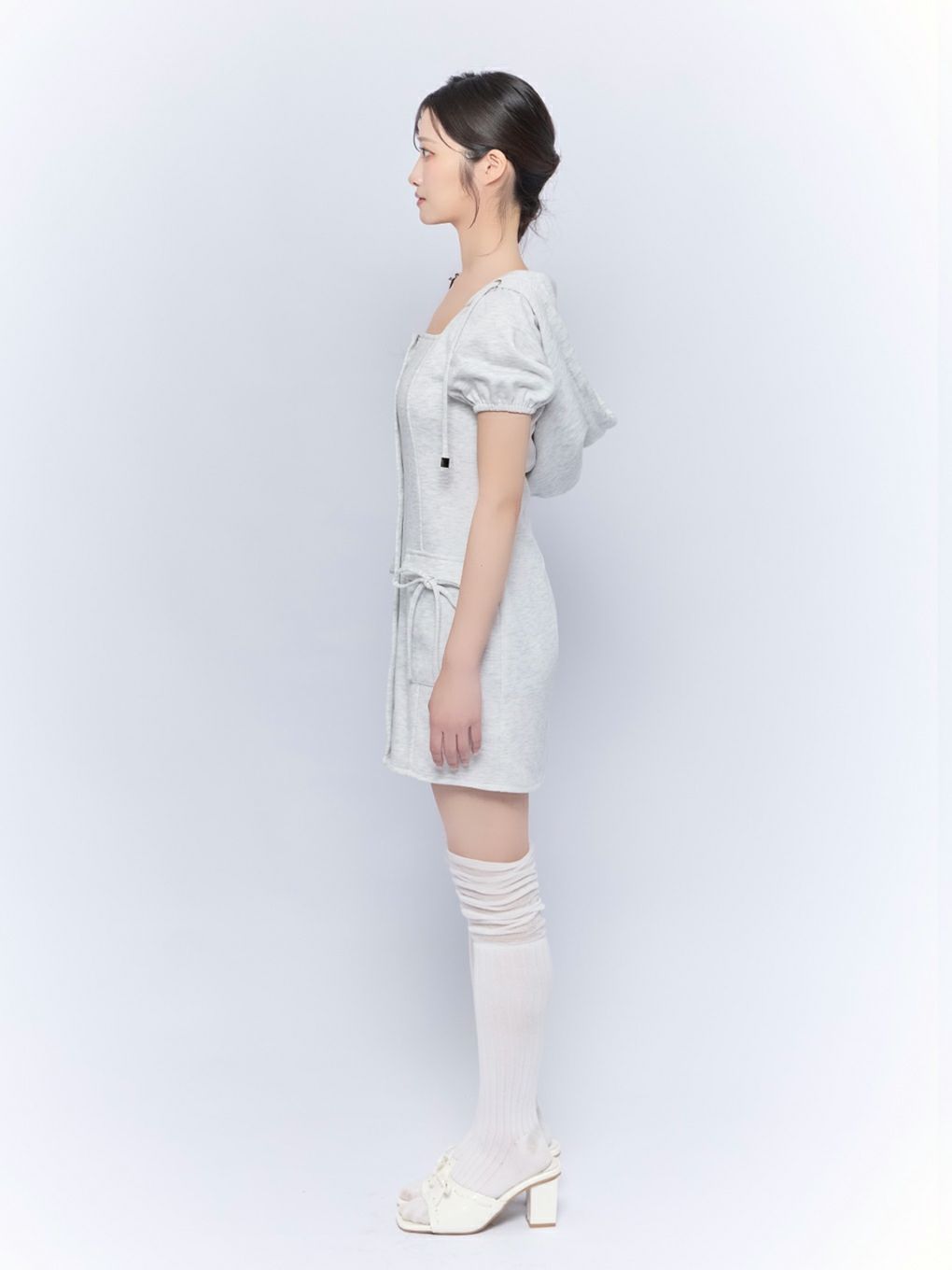 【BUBBLES】スウェットフーディーワンピース