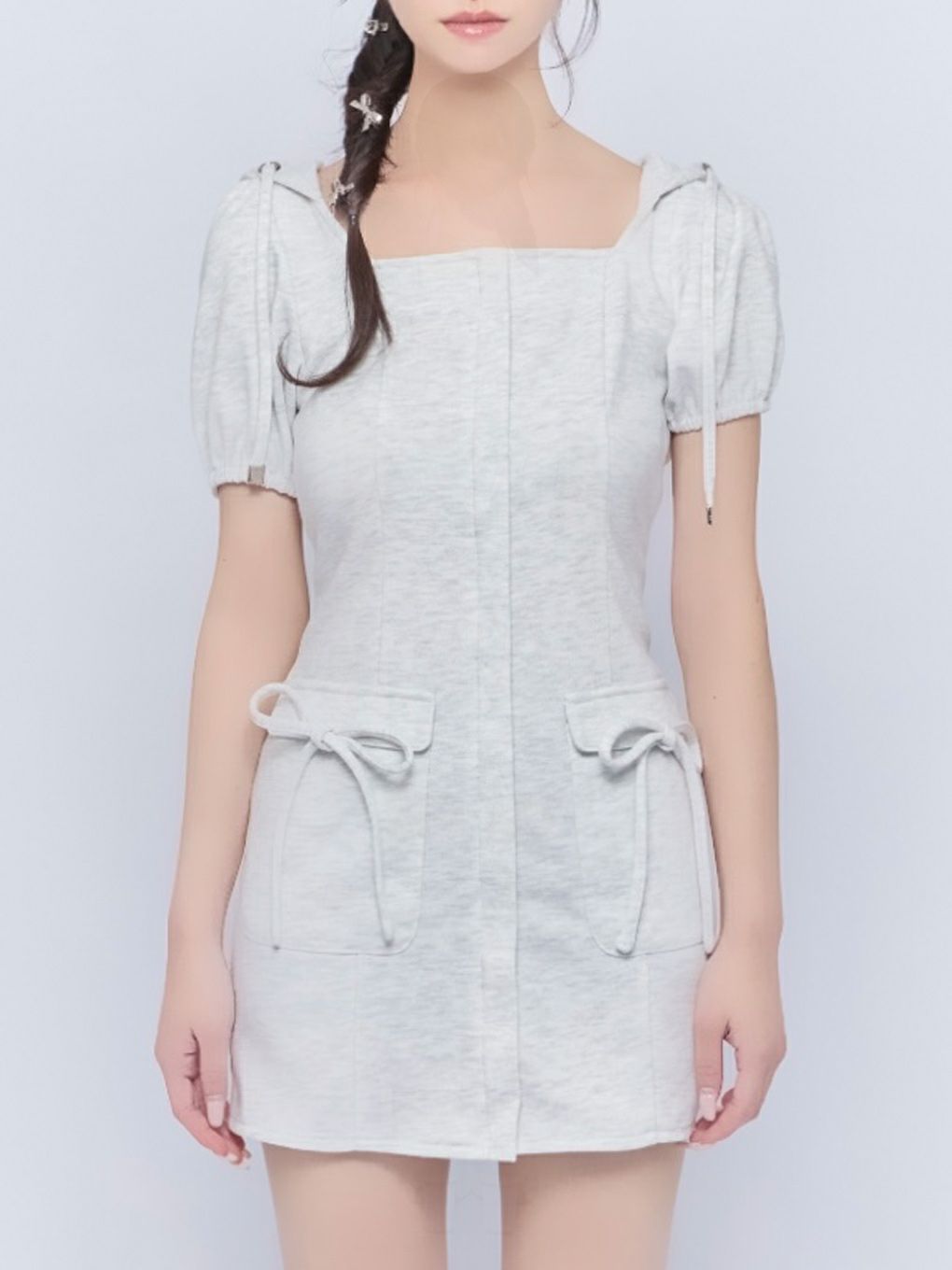 【BUBBLES】スウェットフーディーワンピース