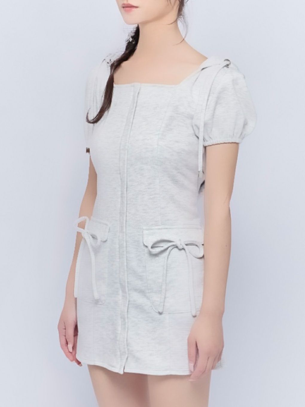 【BUBBLES】スウェットフーディーワンピース