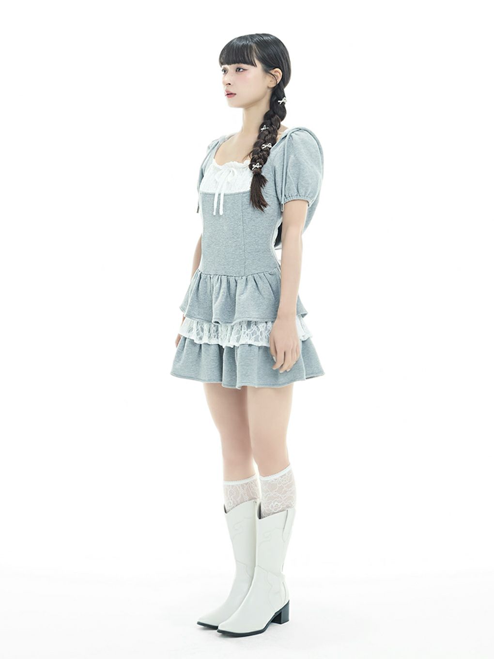 【BUBBLES】ガーリースウェットワンピース