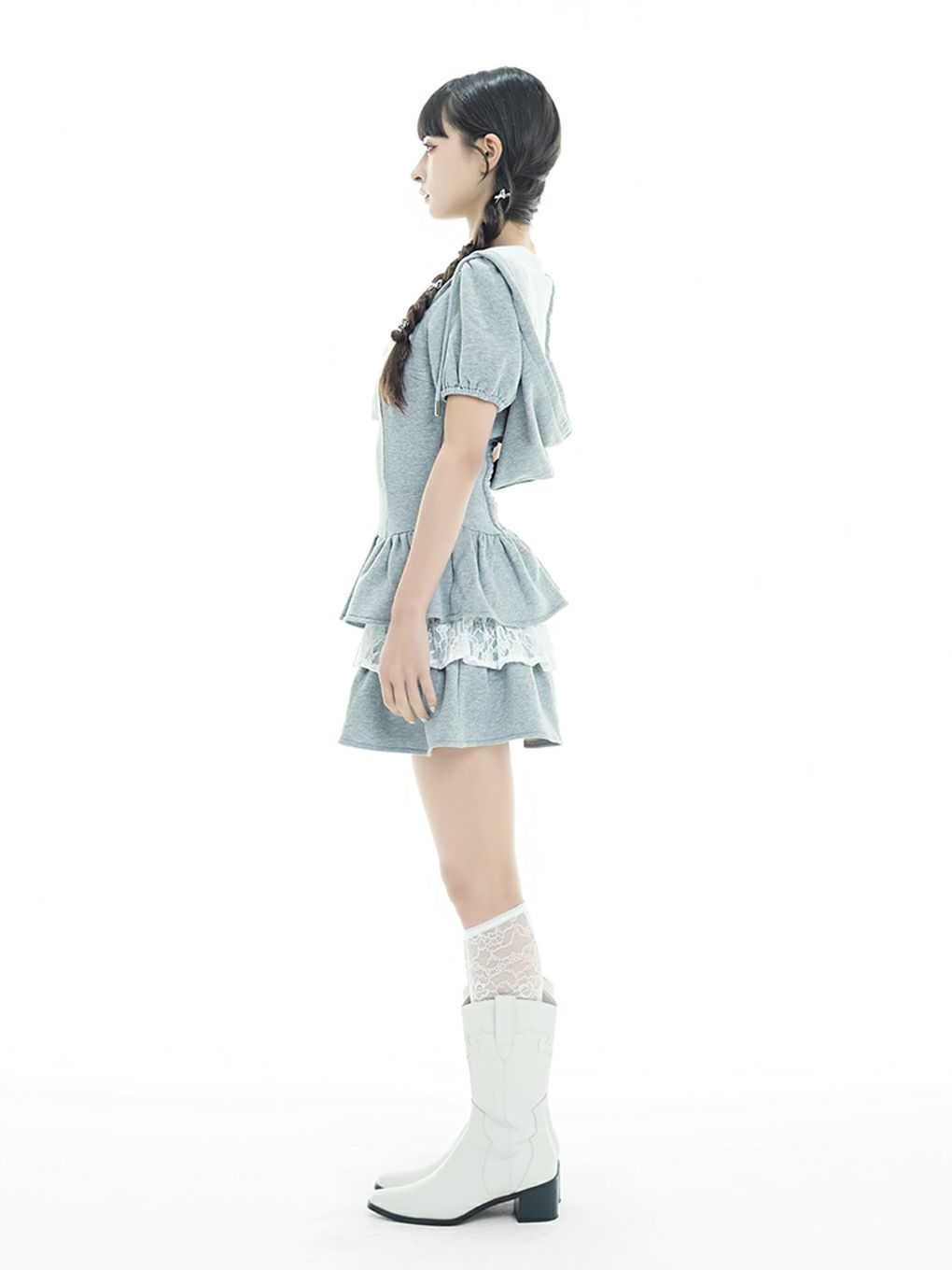 【BUBBLES】ガーリースウェットワンピース