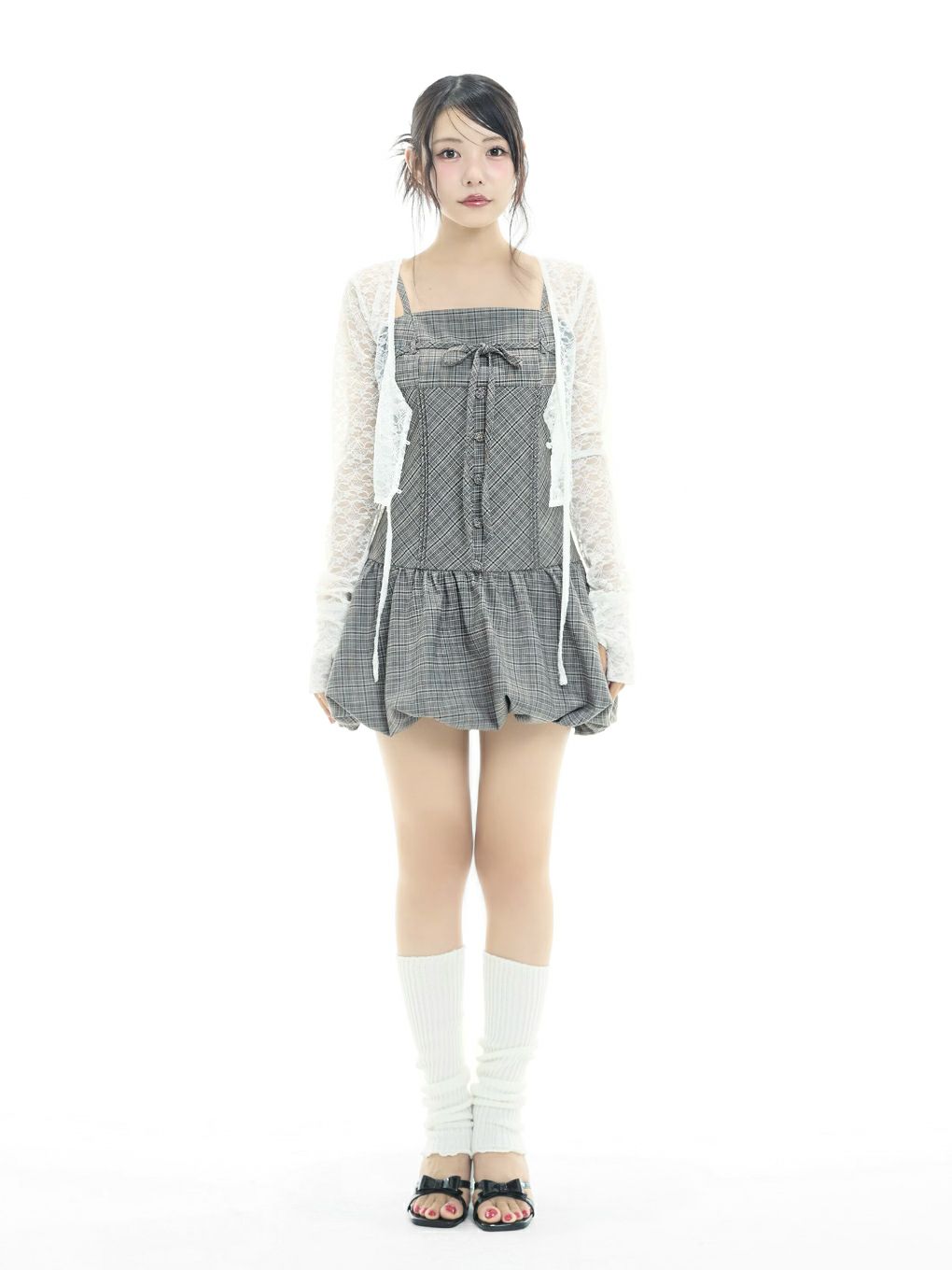 【BUBBLES】リボンバルーンワンピース