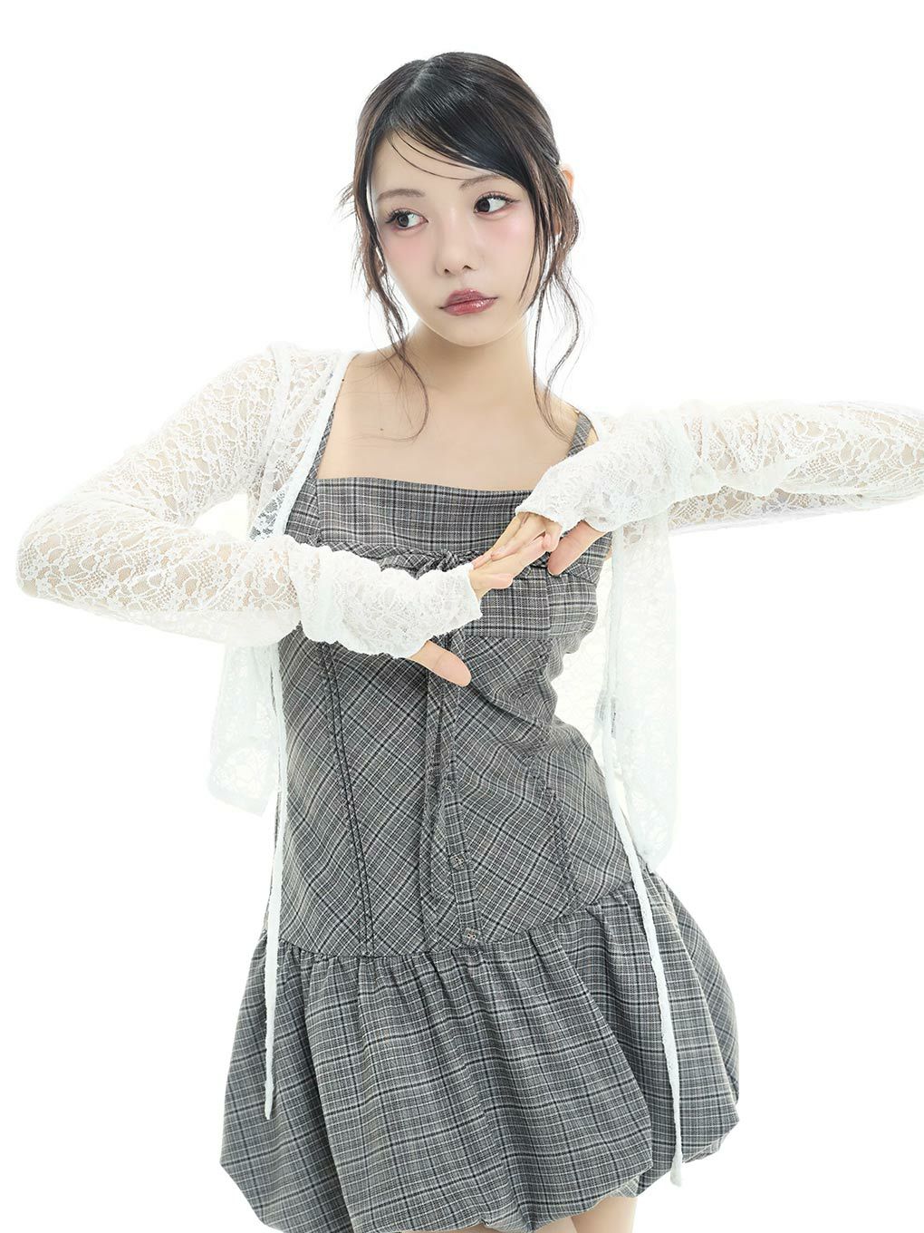 【BUBBLES】リボンバルーンワンピース