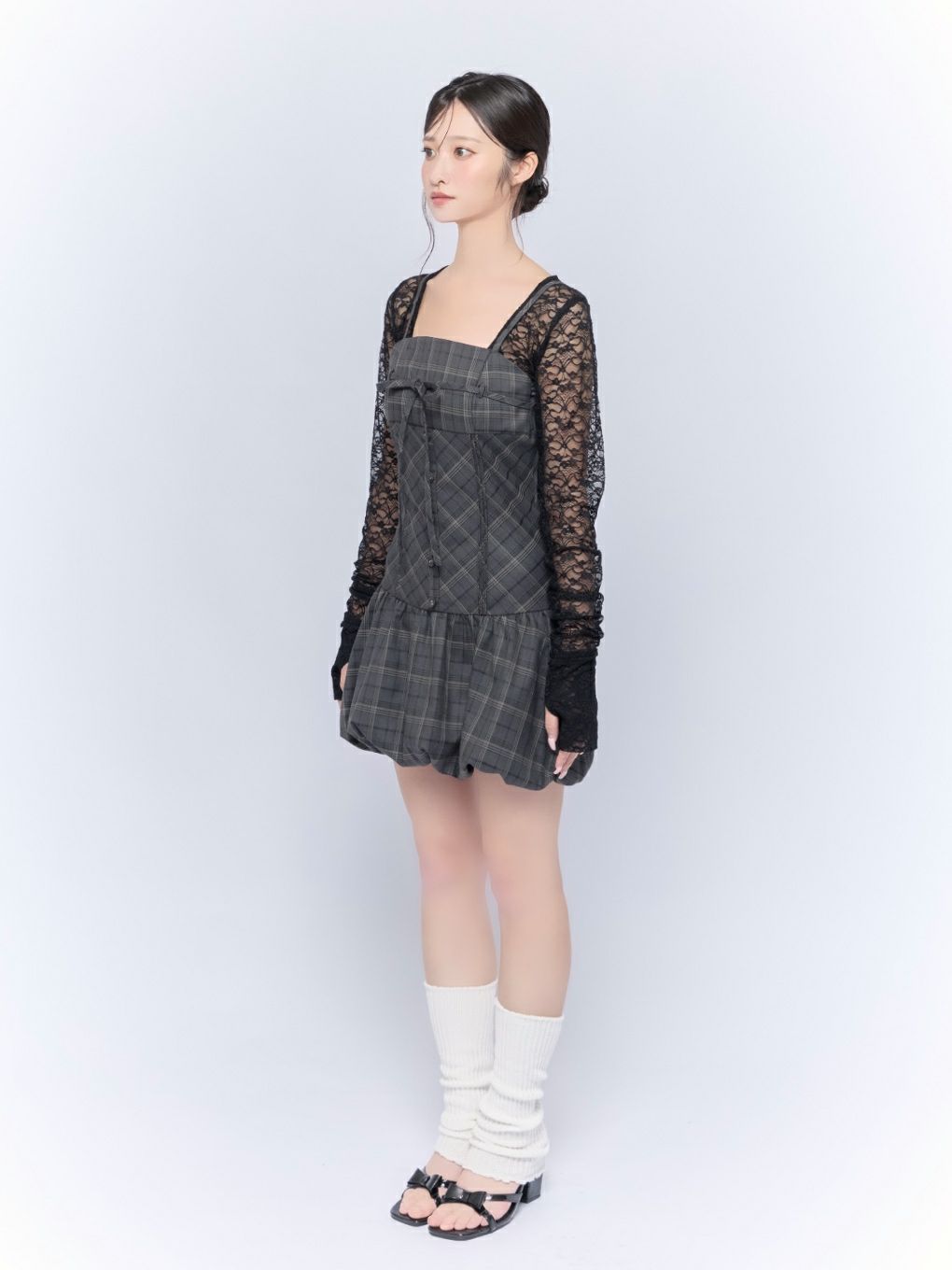 【BUBBLES】リボンバルーンワンピース