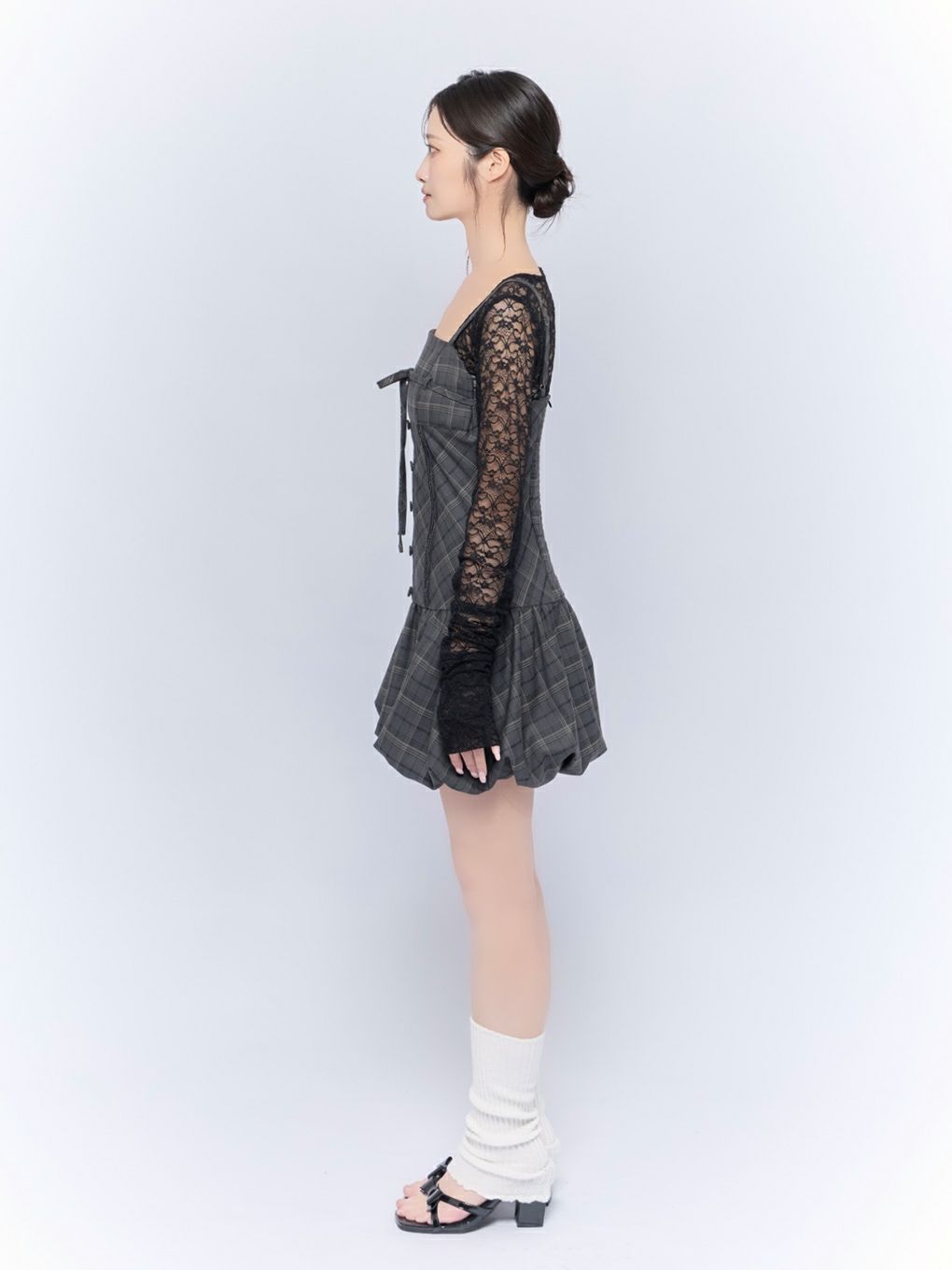 【BUBBLES】リボンバルーンワンピース