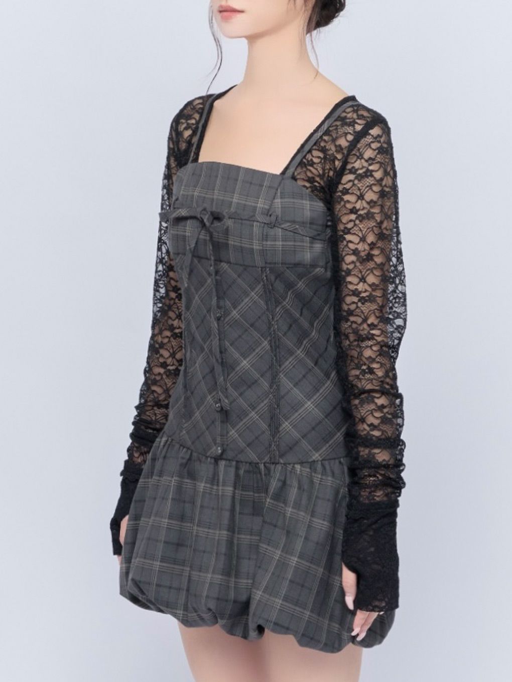 【BUBBLES】リボンバルーンワンピース