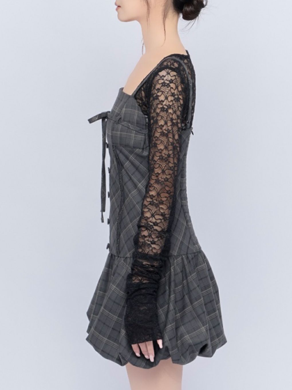 【BUBBLES】リボンバルーンワンピース