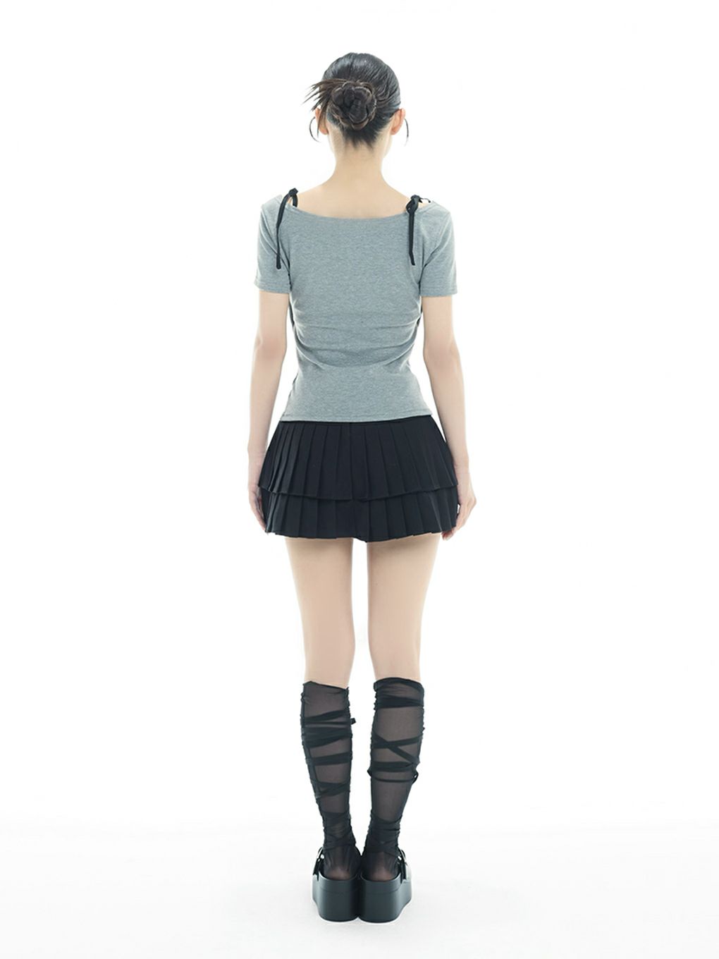 【BUBBLES】レイヤードリボントップス