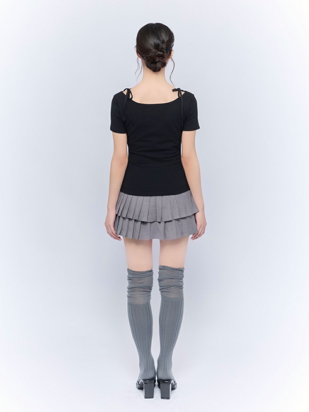 【BUBBLES】レイヤードリボントップス