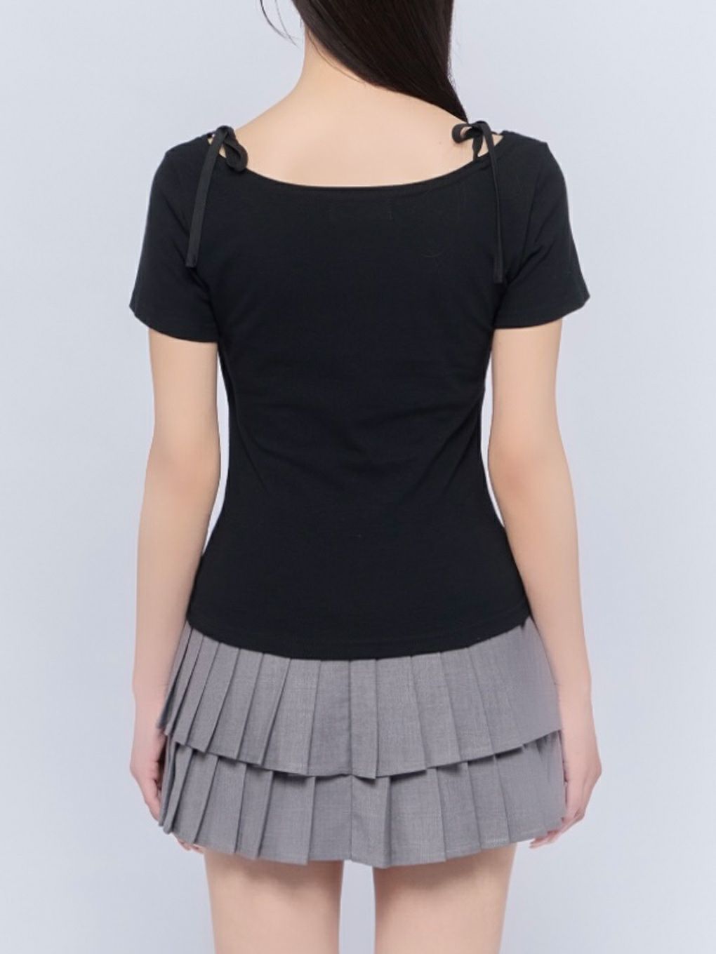 【BUBBLES】レイヤードリボントップス