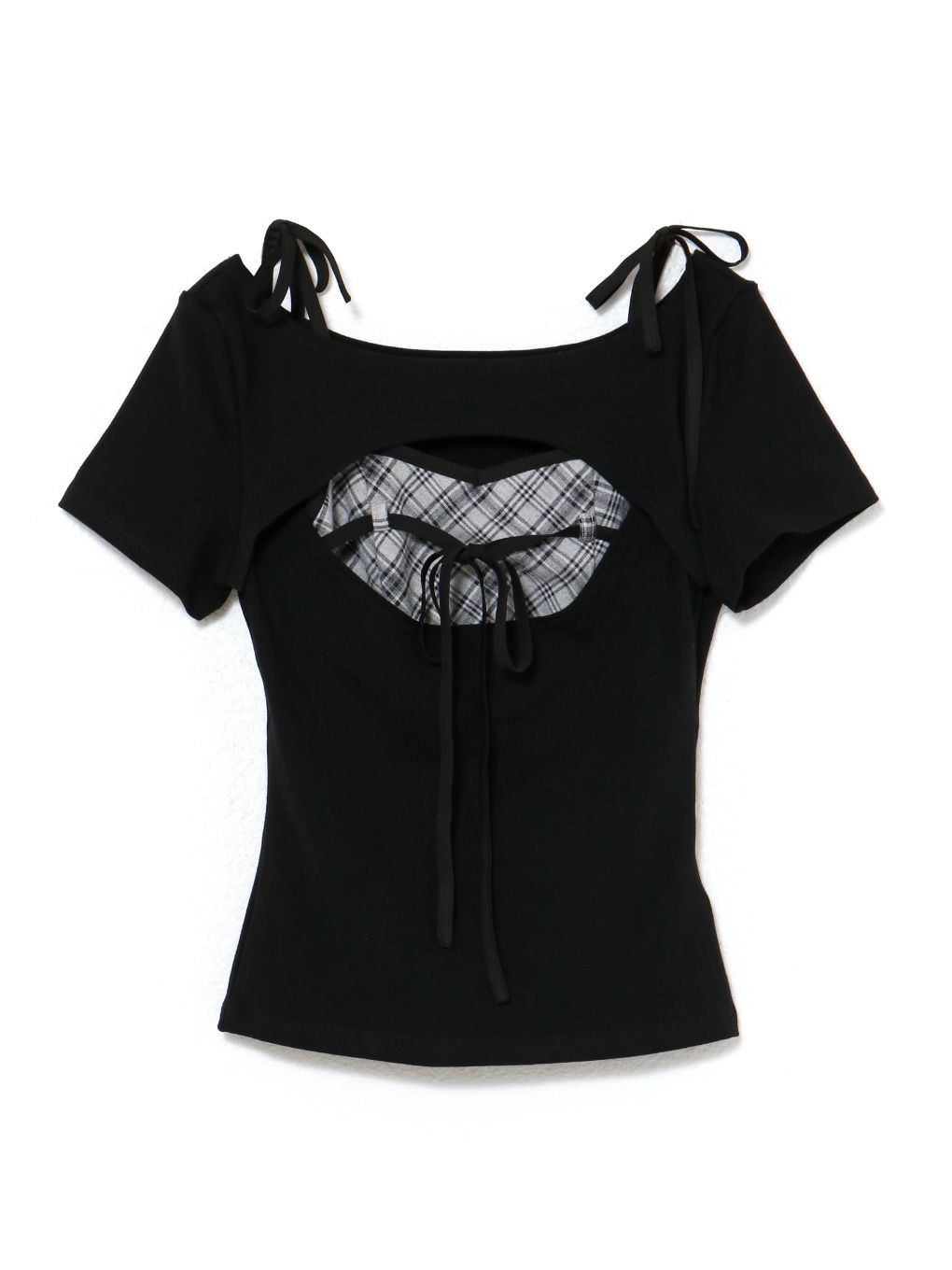 【BUBBLES】レイヤードリボントップス