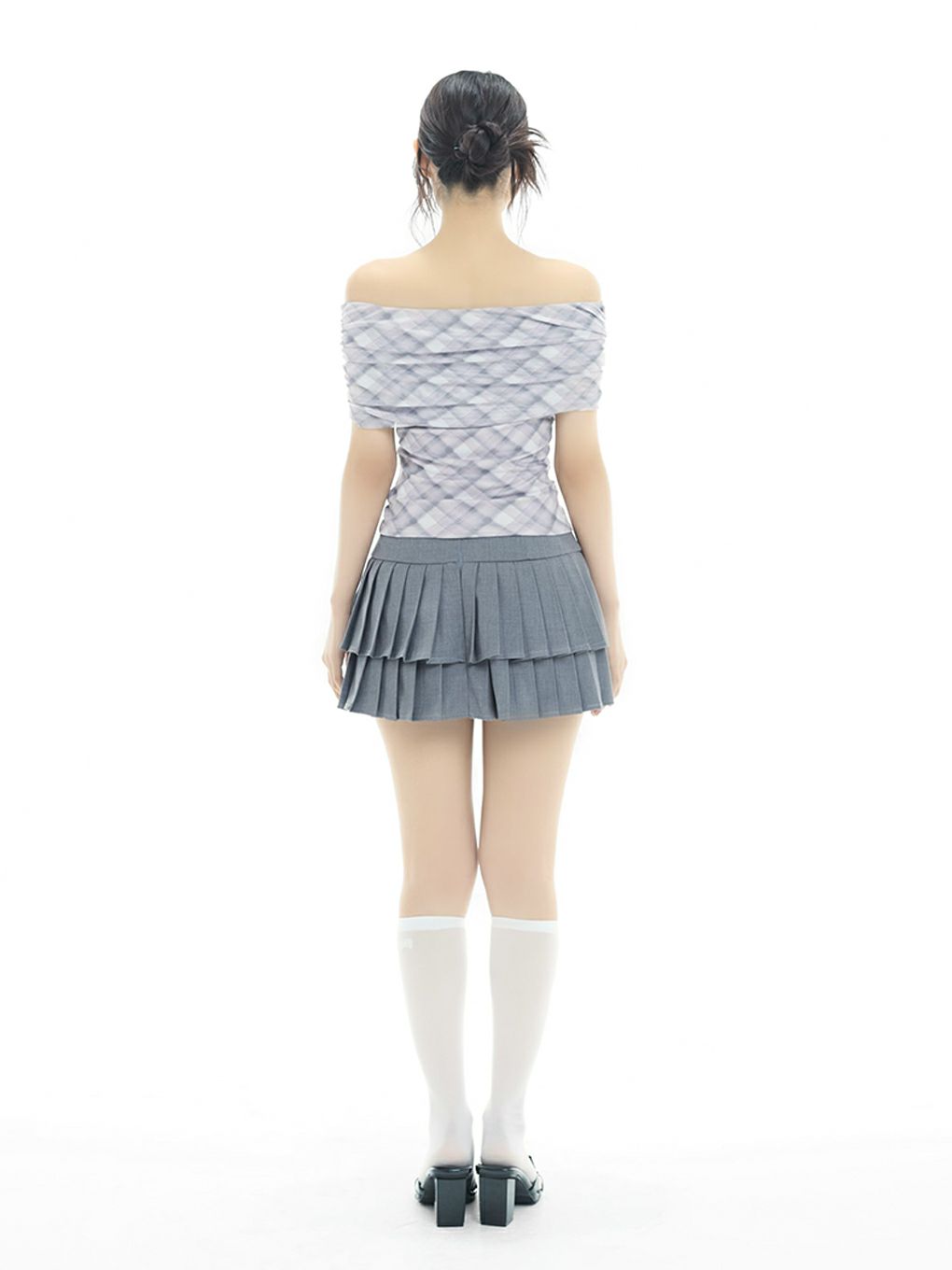 【BUBBLES】シアーオフショルトップス