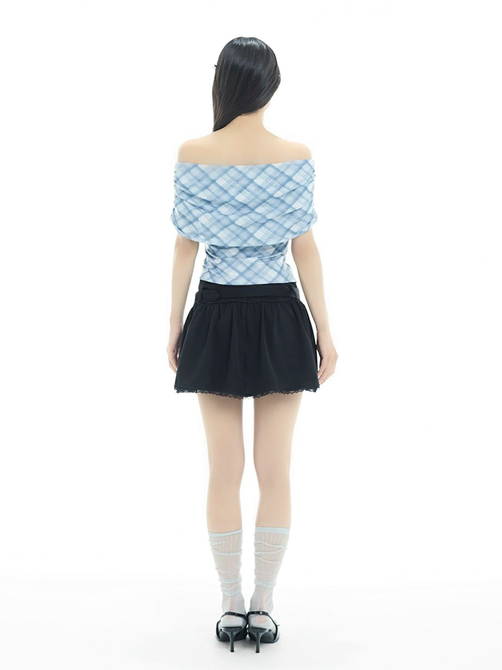 【BUBBLES】シアーオフショルトップス