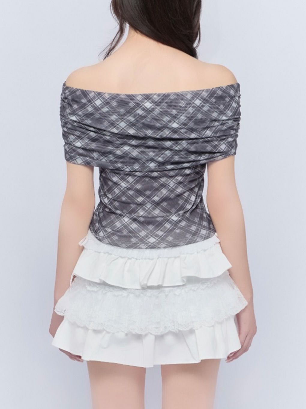 【BUBBLES】シアーオフショルトップス