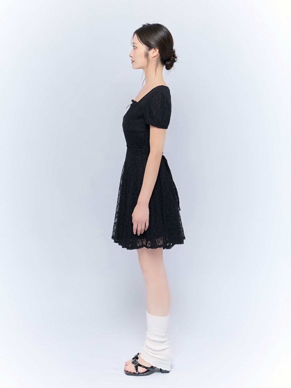 【BUBBLES】レースフレアワンピース
