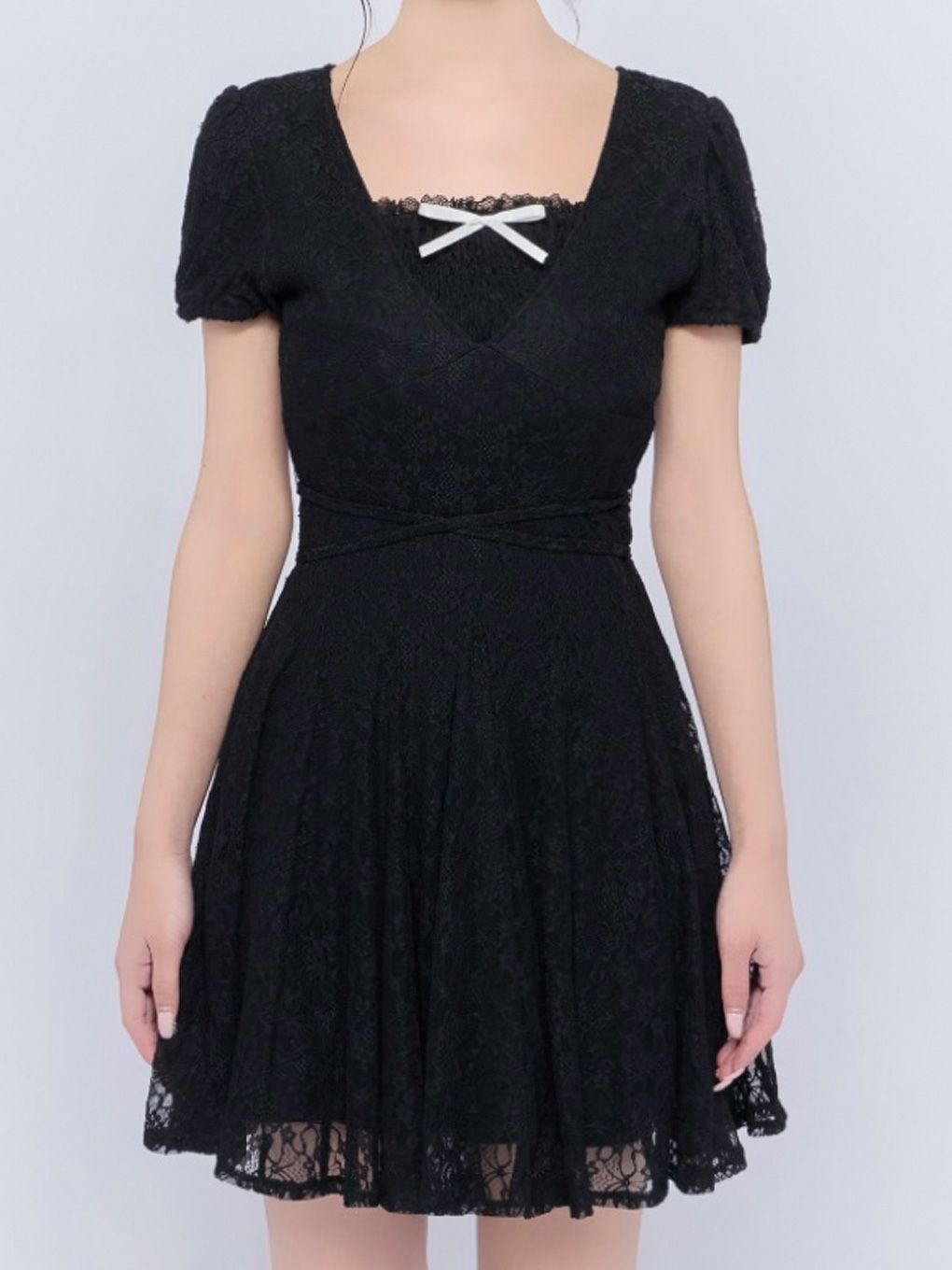 【BUBBLES】レースフレアワンピース