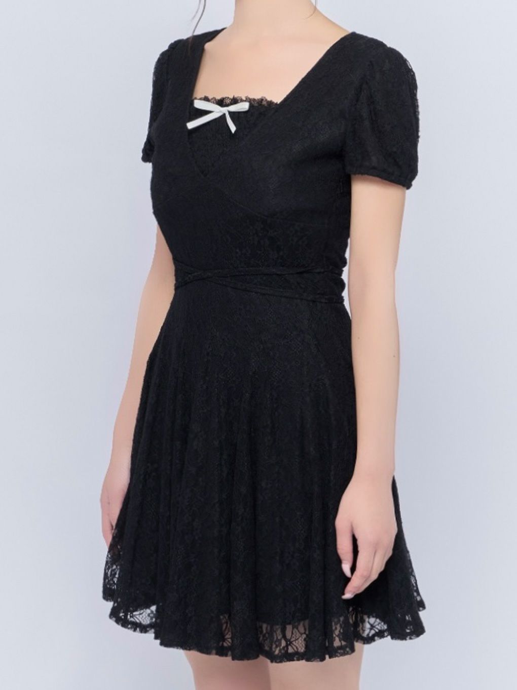 【BUBBLES】レースフレアワンピース