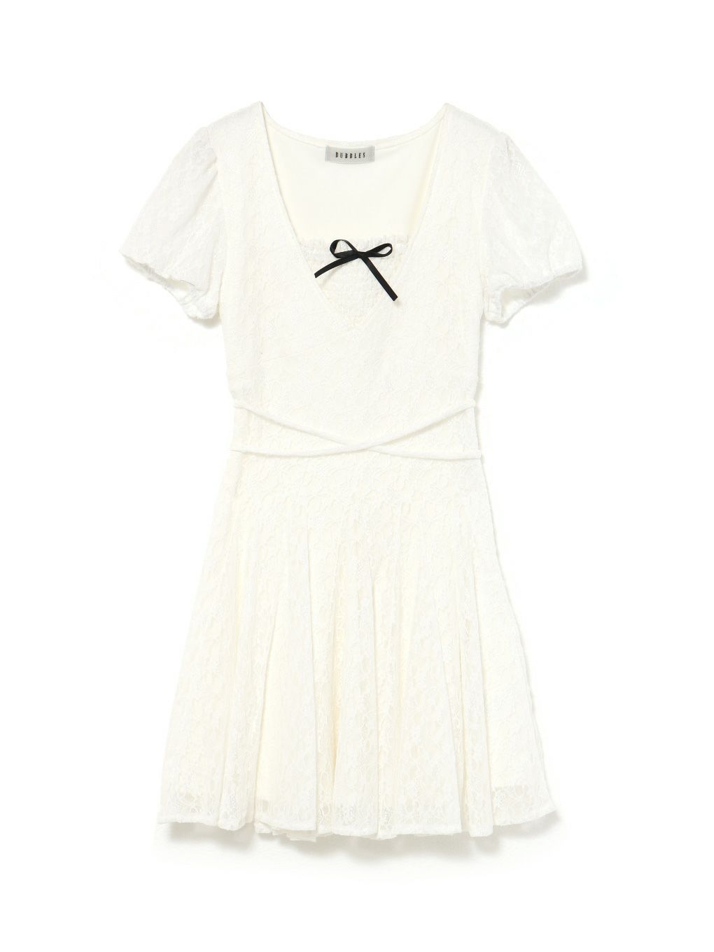 【BUBBLES】レースフレアワンピース