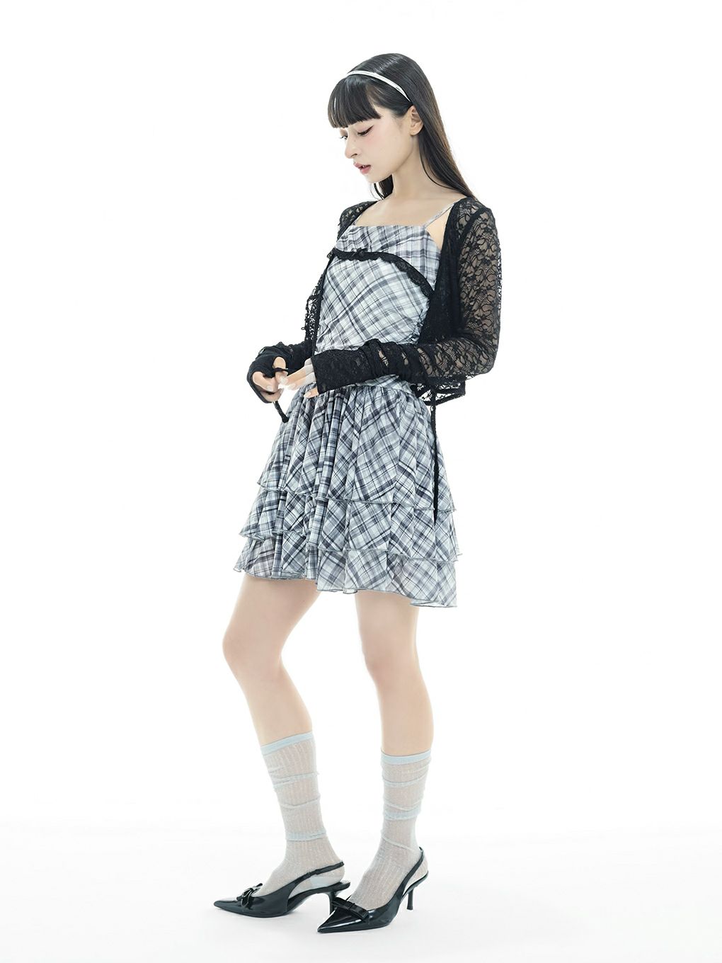 【BUBBLES】チュールキャミワンピース