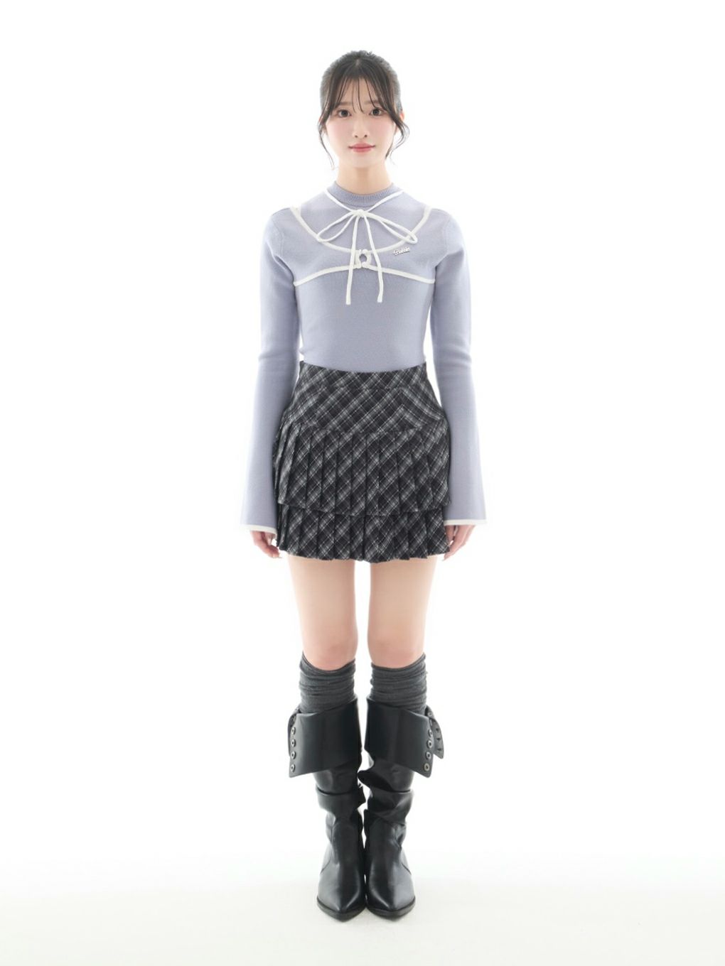 【BUBBLES】プリーツティアードスカパン