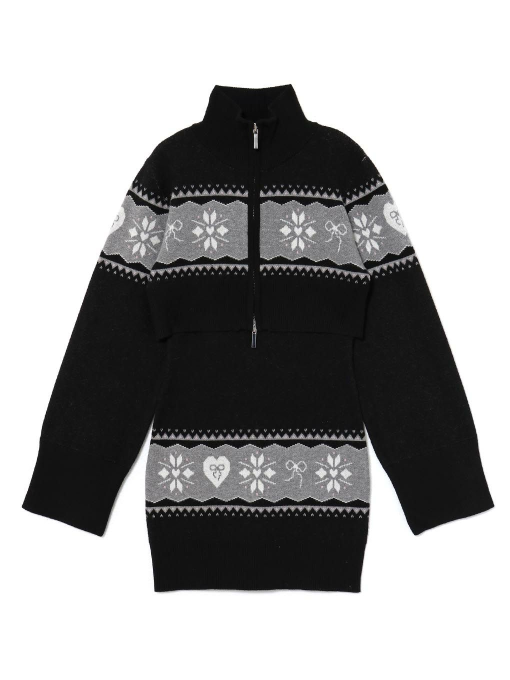 【BUBBLES】ノルディックアンサンブルワンピース