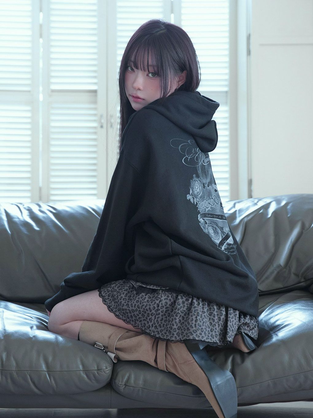 【BUBBLES】ハートグラフィックフーディ