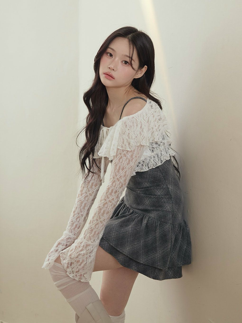 【BUBBLES】レースアンサンブルワンピース