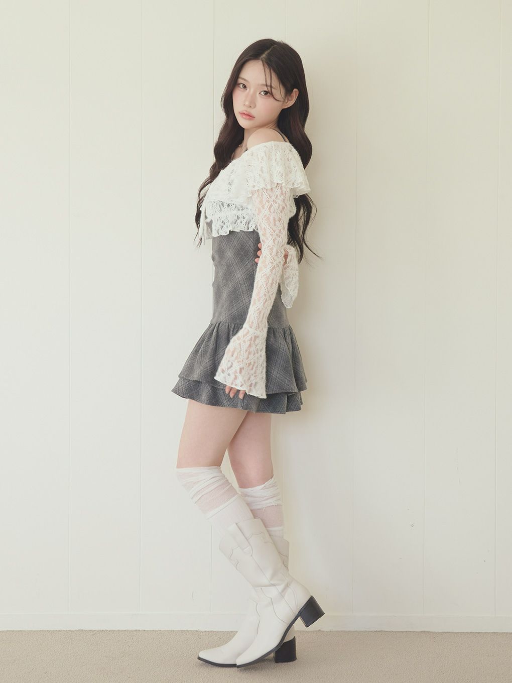 【BUBBLES】レースアンサンブルワンピース