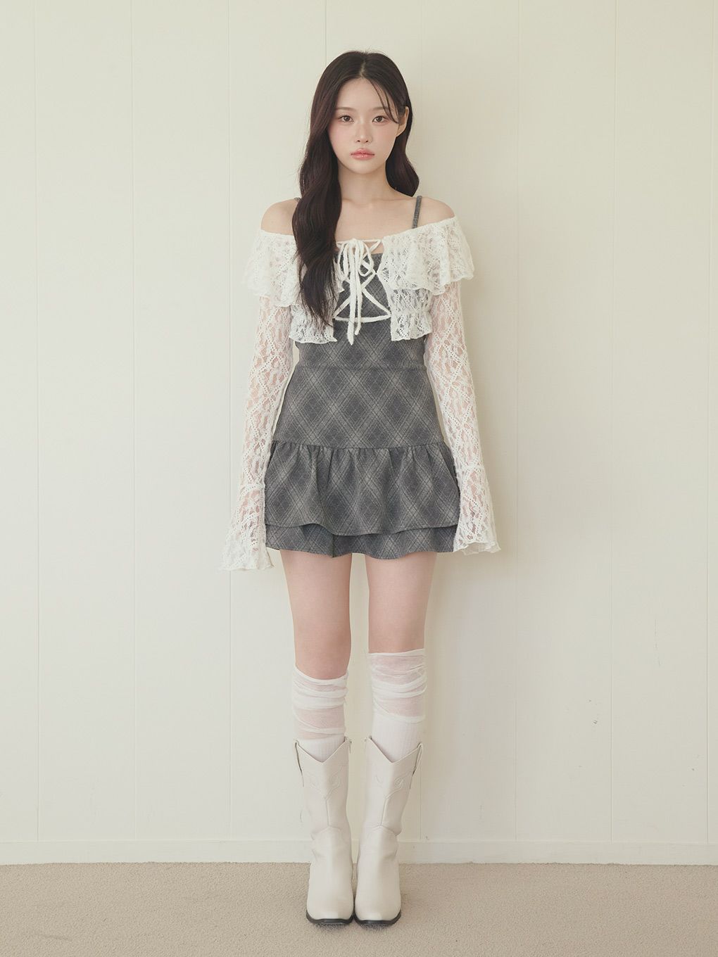 【BUBBLES】レースアンサンブルワンピース