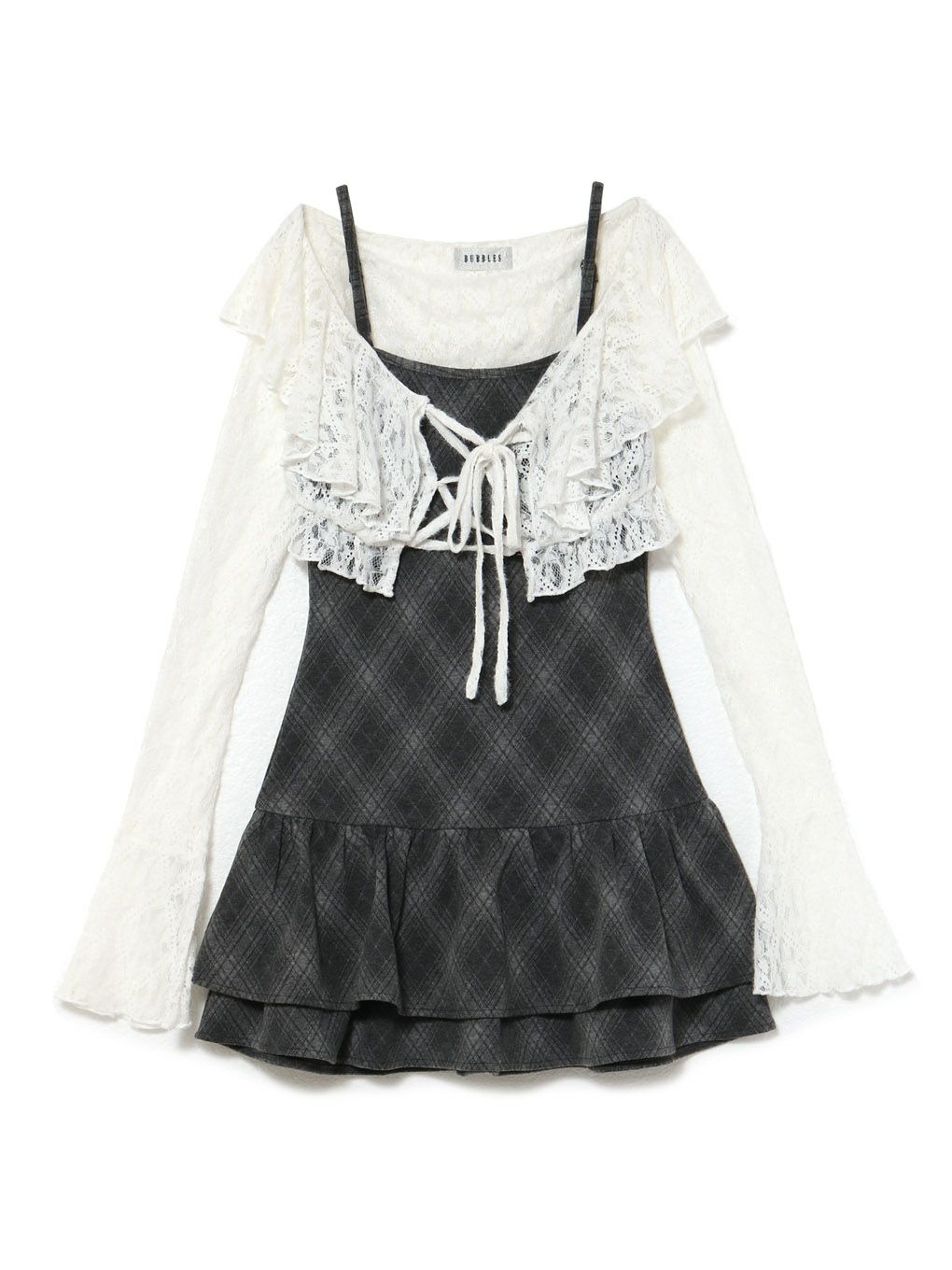 【BUBBLES】レースアンサンブルワンピース