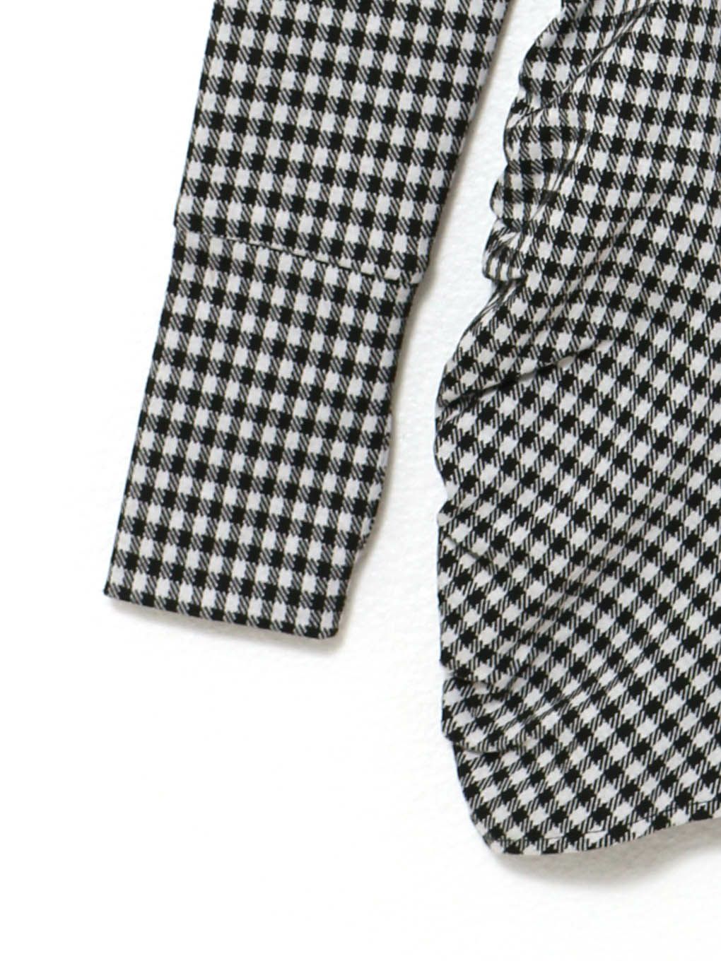 【BUBBLES】ファーカラークロスワンピース